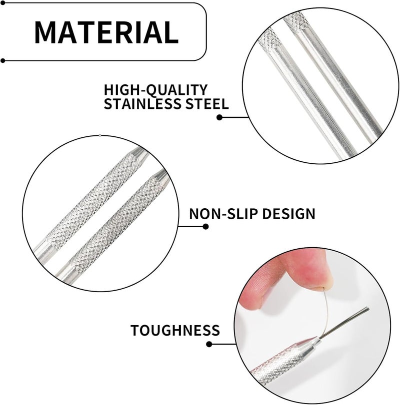 HSYMQ 2Pack Clay Needle Tools, Wire Feather Texture Tool for Ceramic Polymer Pottery Clay Sculpting, Texturing, Modeling - Image 3
